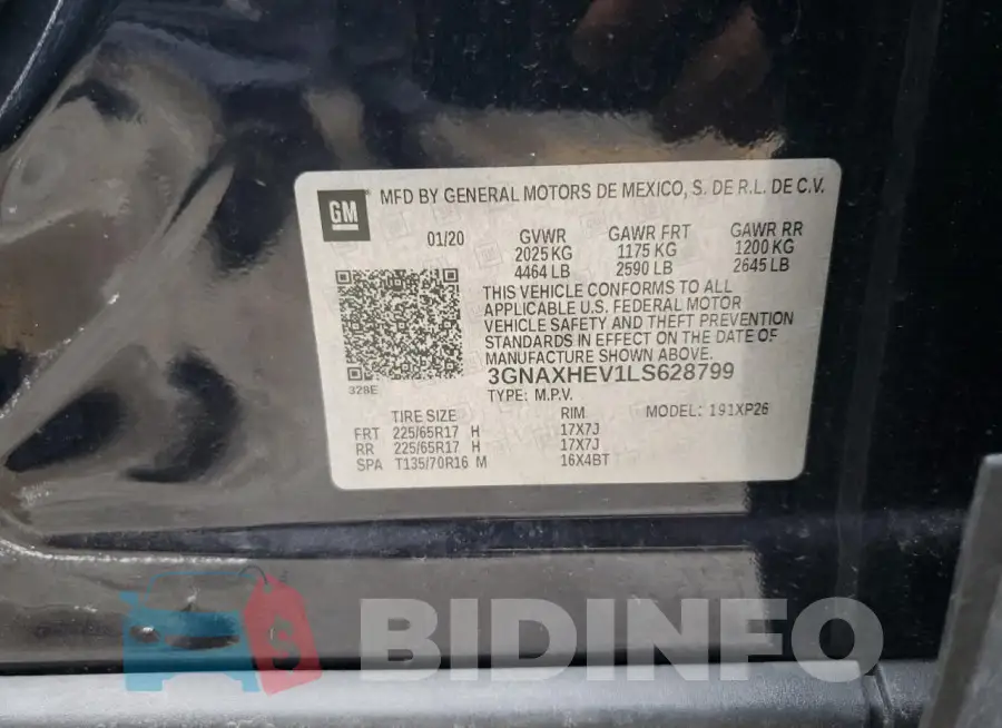 3GNAXHEV1LS628799 Photo# 14
