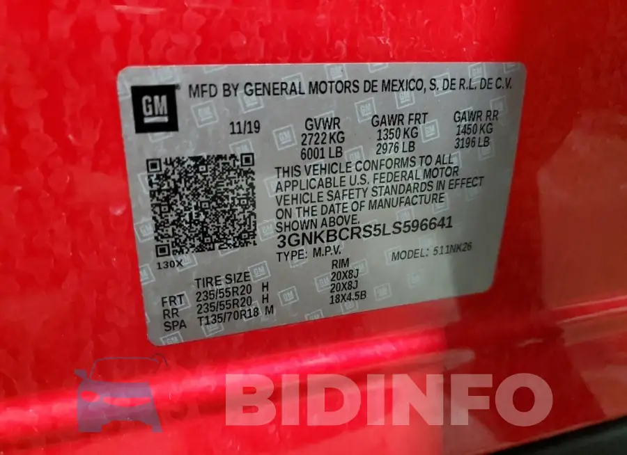 3GNKBCRS5LS596641 Photo# 14