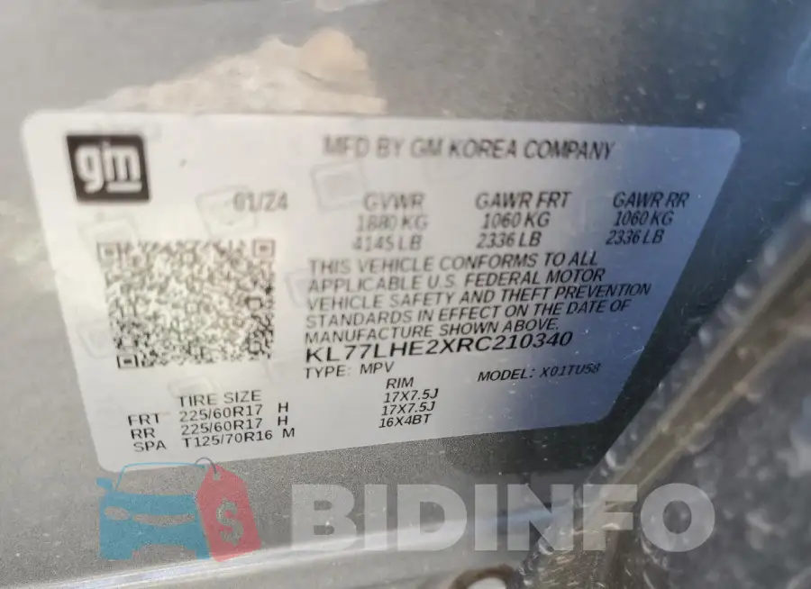 KL77LHE2XRC210340 Photo# 14