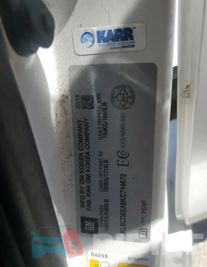 KL8CD6SA6KC714672 Photo# 12
