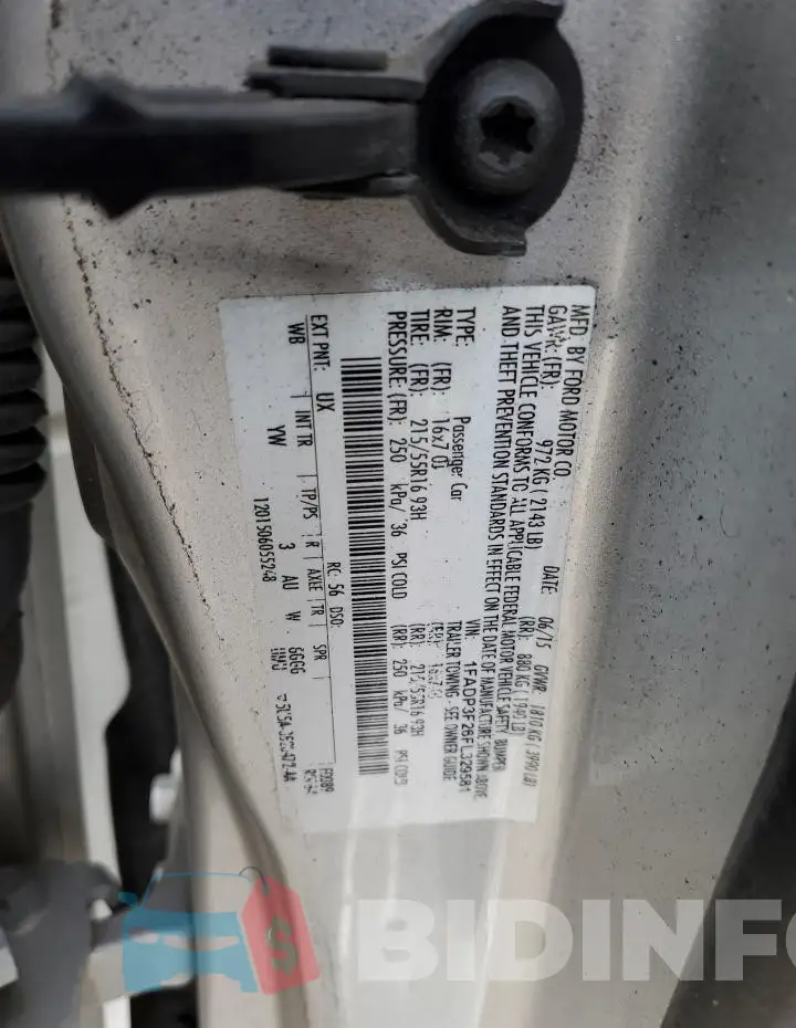 1FADP3F26FL329581 Photo# 12