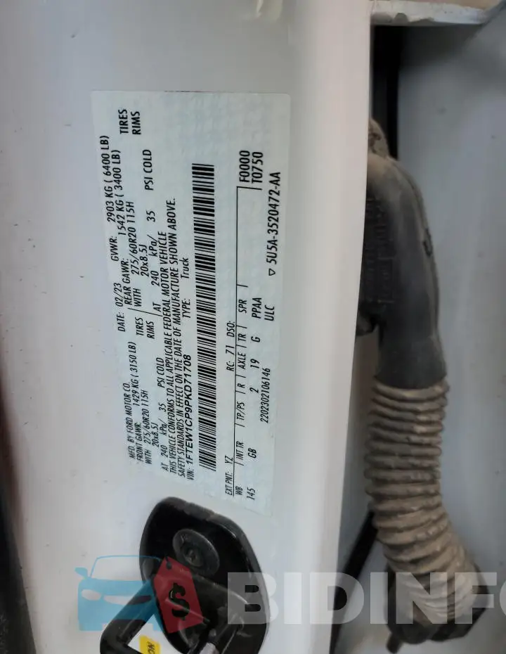 1FTEW1CP9PKD71708 Photo# 12