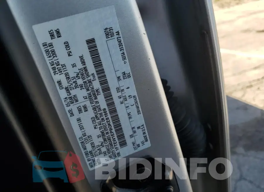 1FTEW1EP9GKE81669 Photo# 12