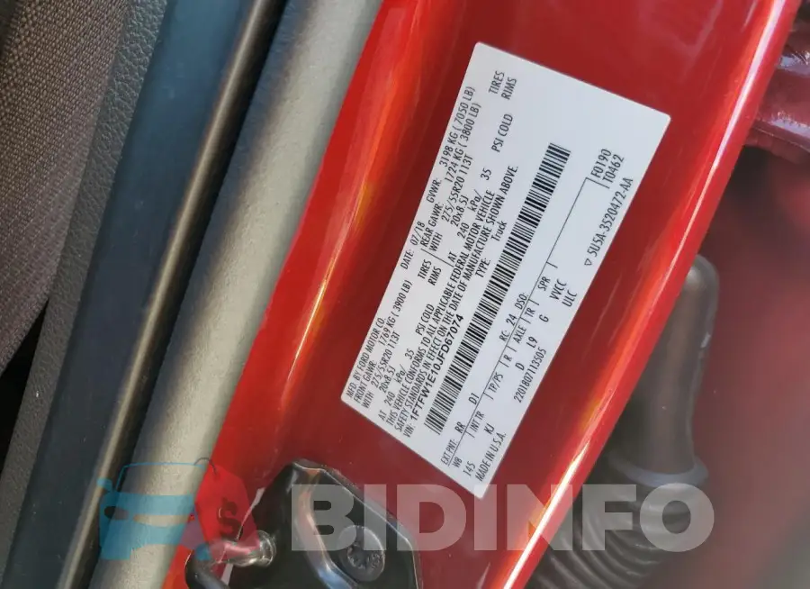 1FTFW1E10JFD67074 Photo# 14