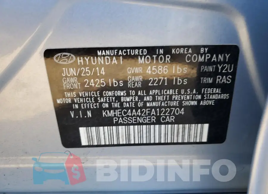 KMHEC4A42FA122704 Photo# 12