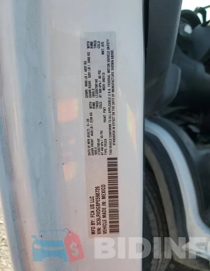 3C6LRVDG8PE598726 Photo# 14