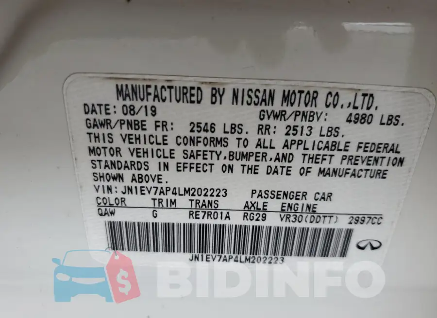 JN1EV7AP4LM202223 Photo# 13