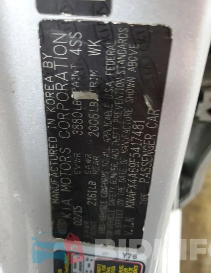KNAFX4A69F5417481 Photo# 12