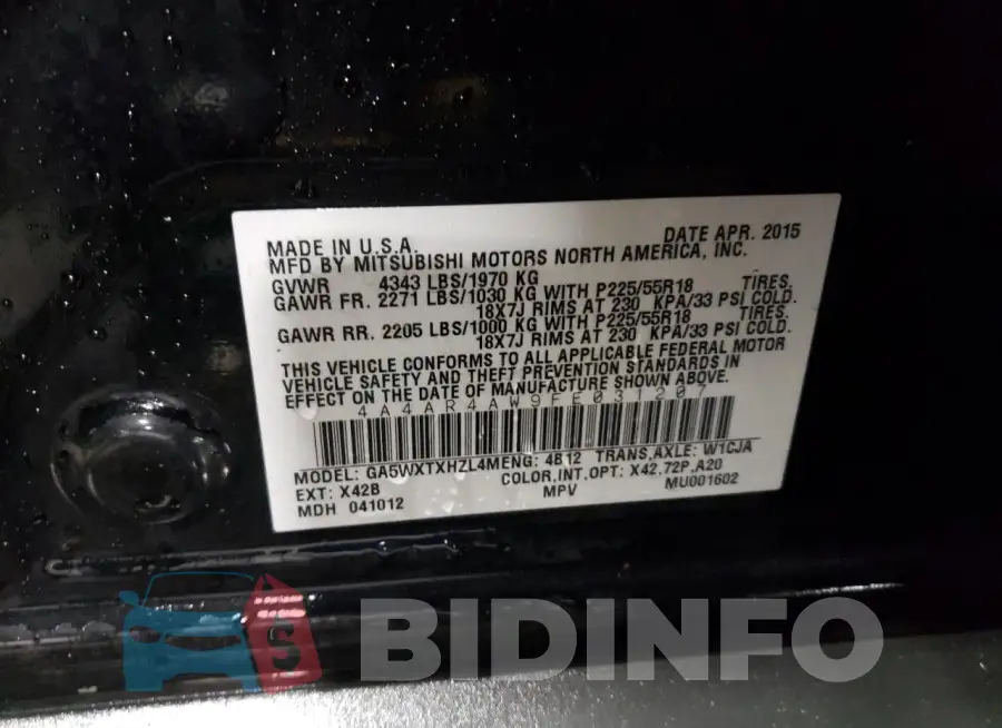 4A4AR4AW9FE031207 Photo# 14