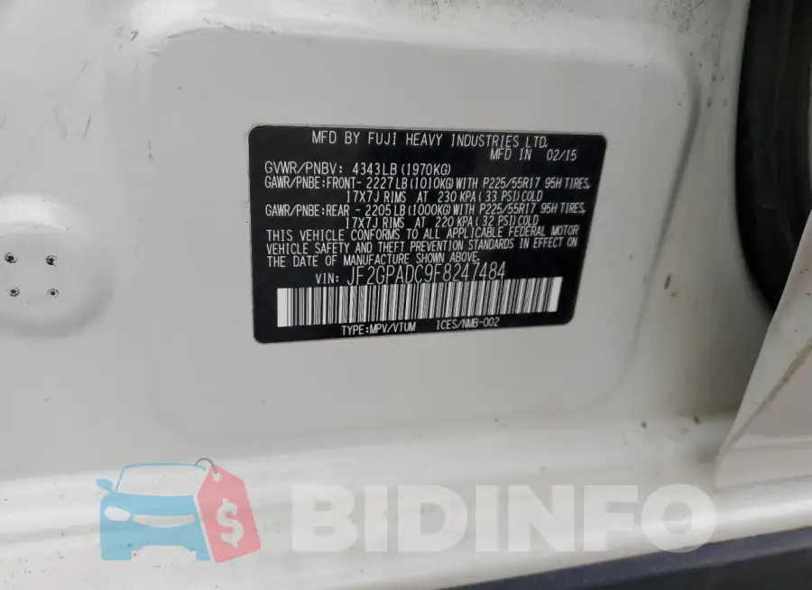 JF2GPADC9F8247484 Photo# 12