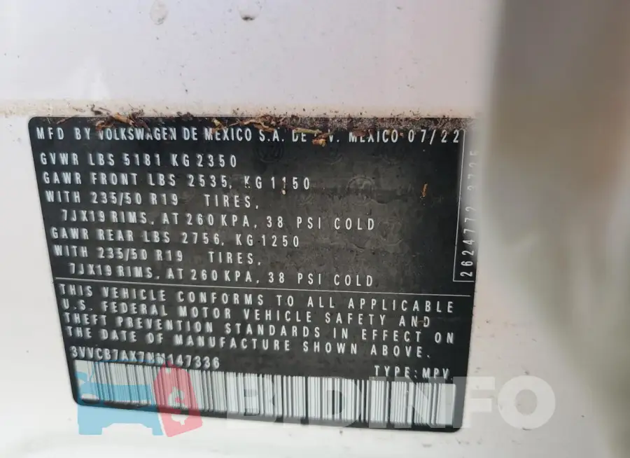 3VVCB7AX7NM147336 Photo# 14