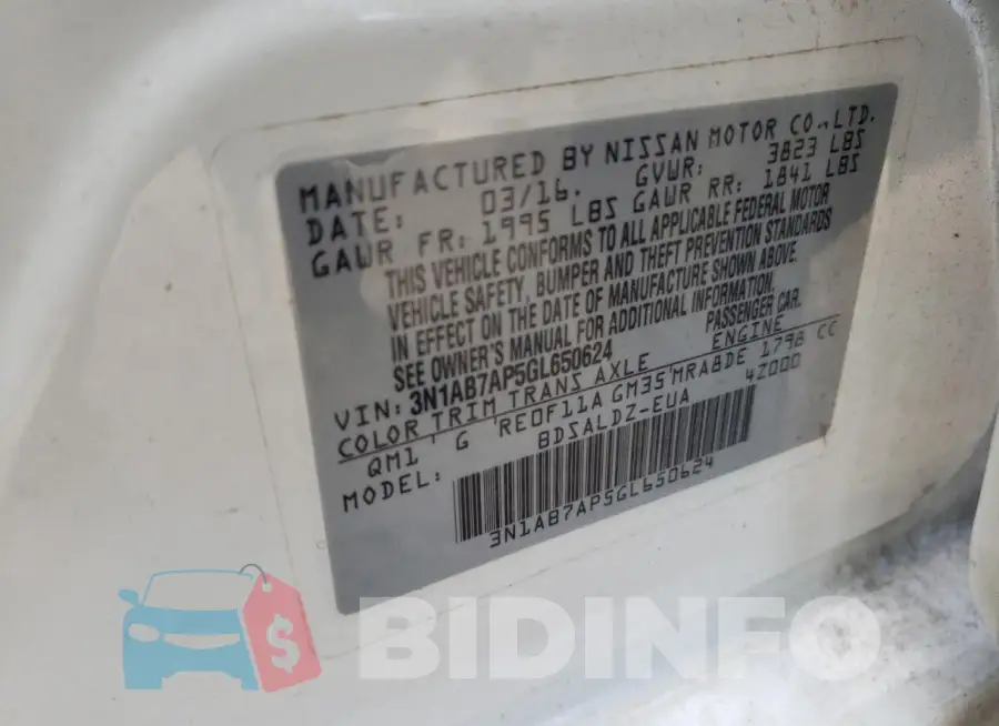 3N1AB7AP5GL650624 Photo# 12