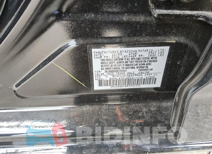 3N1AB8BV8RY252591 Photo# 12