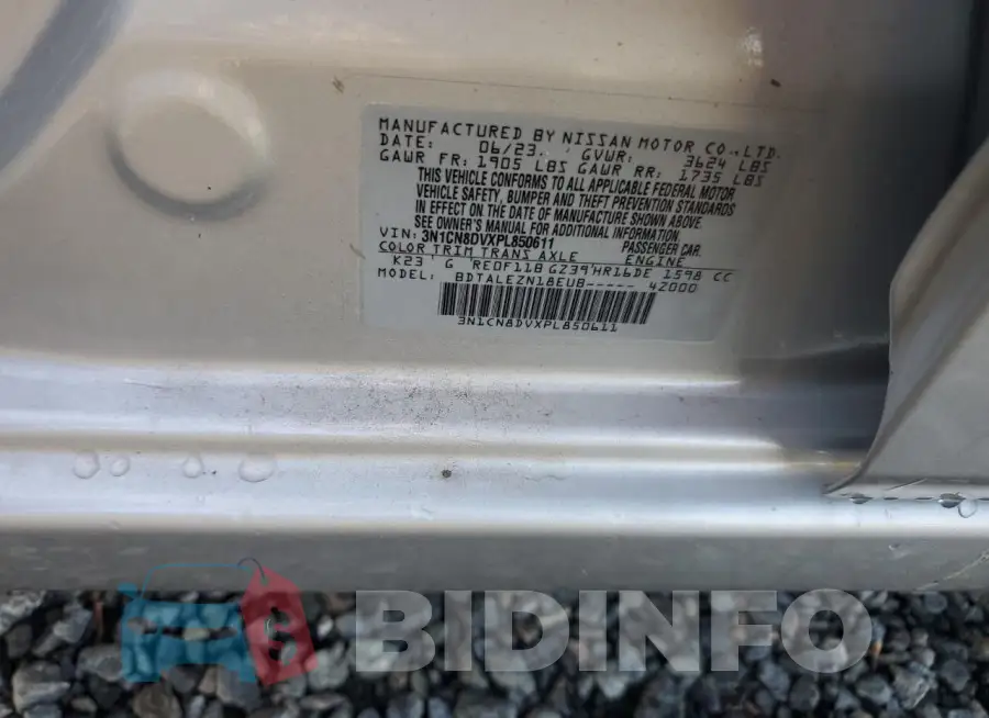 3N1CN8DVXPL850611 Photo# 14