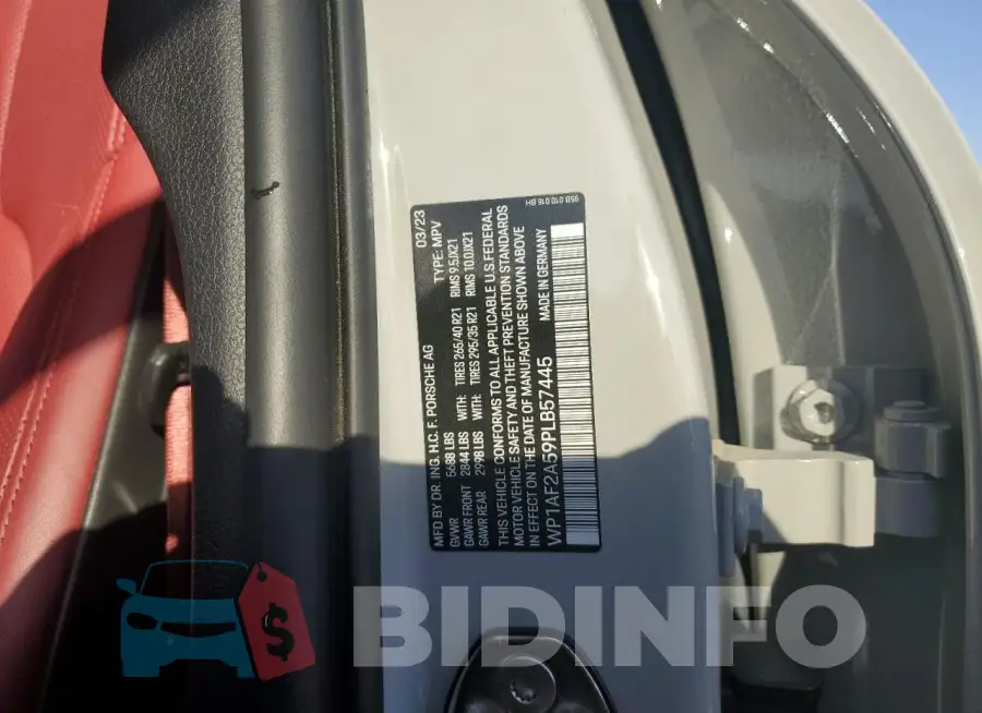 WP1AF2A59PLB57445 Photo# 13
