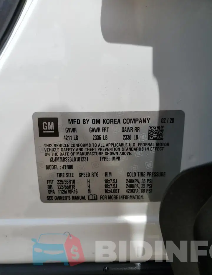 KL4MMBS23LB101231 Photo# 14