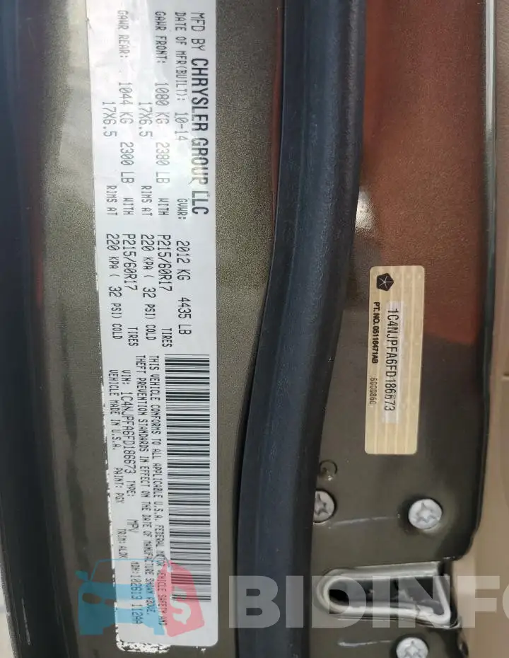 1C4NJPFA6FD186673 Photo# 14