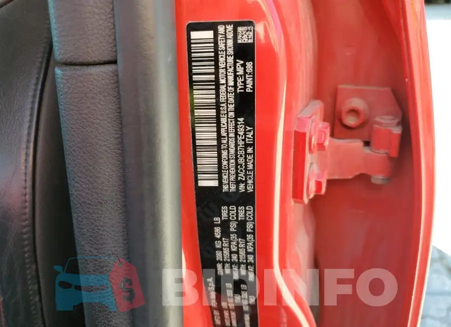 ZACCJBCB7HPE49314 Photo# 13