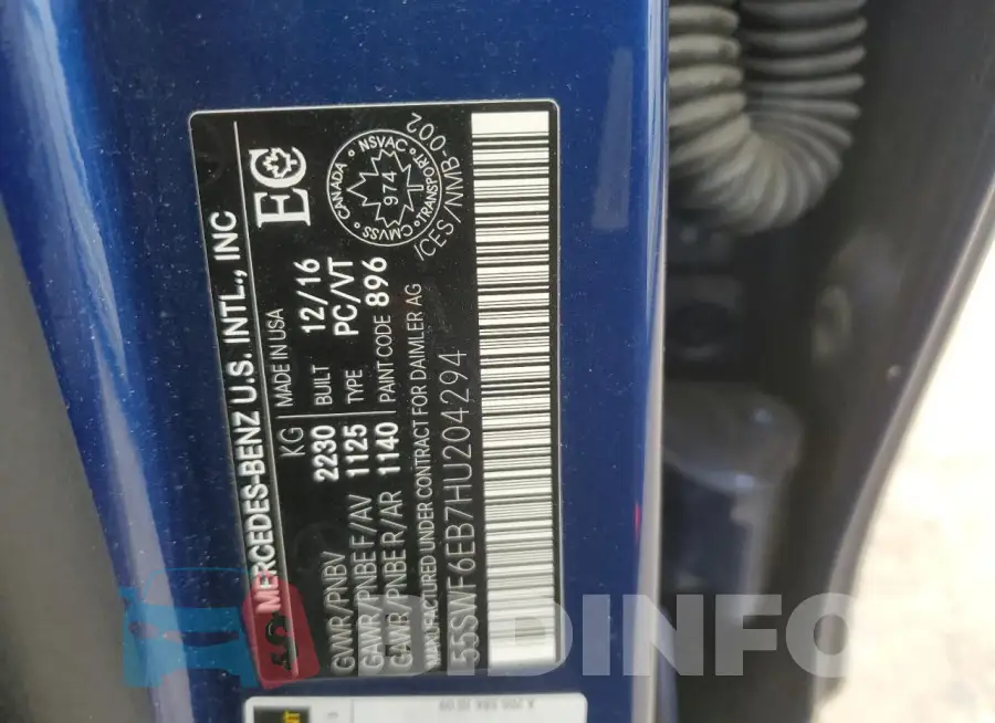 55SWF6EB7HU204294 Photo# 12