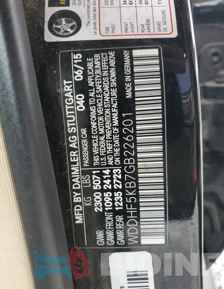 WDDHF5KB7GB226201 Photo# 12