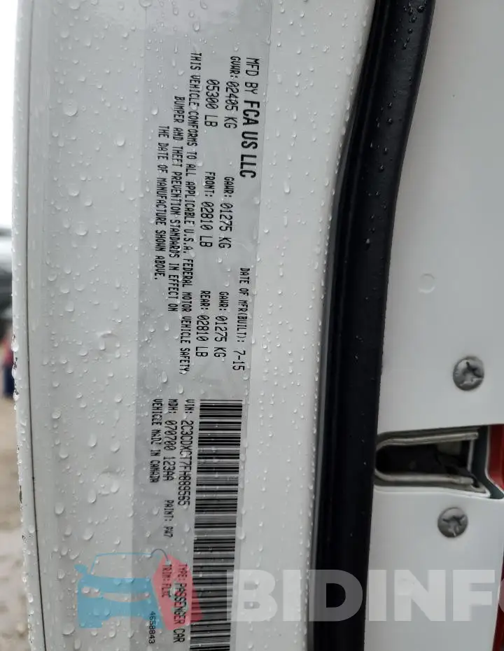 2C3CDXCT7FH889565 Photo# 12