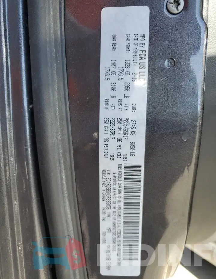 2C4RDGBG4GR285056 Photo# 13
