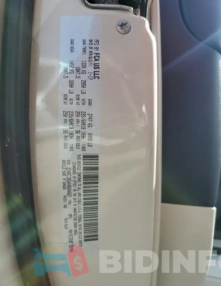 2C4RC1BGXHR684667 Photo# 14