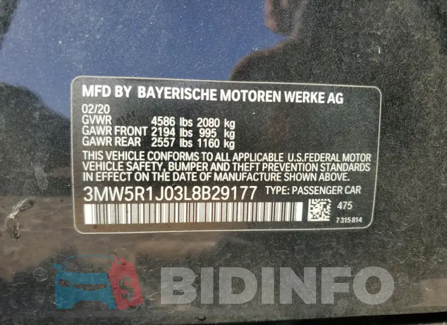 3MW5R1J03L8B29177 Photo# 12