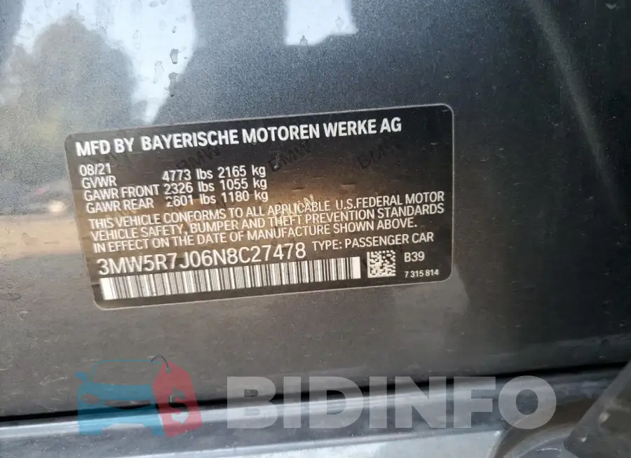 3MW5R7J06N8C27478 Photo# 13