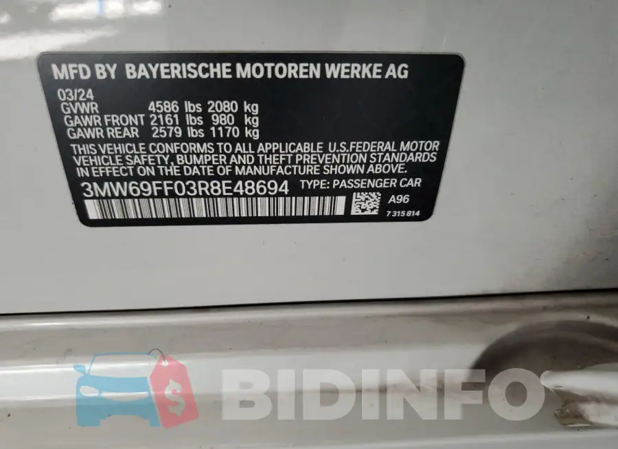 3MW69FF03R8E48694 Photo# 12