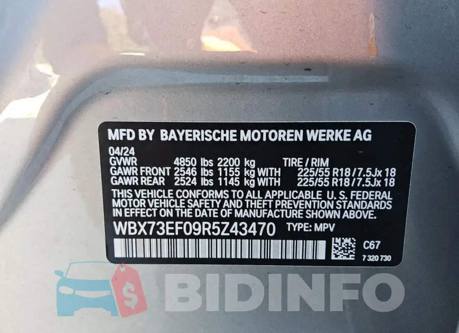 WBX73EF09R5Z43470 Photo# 13