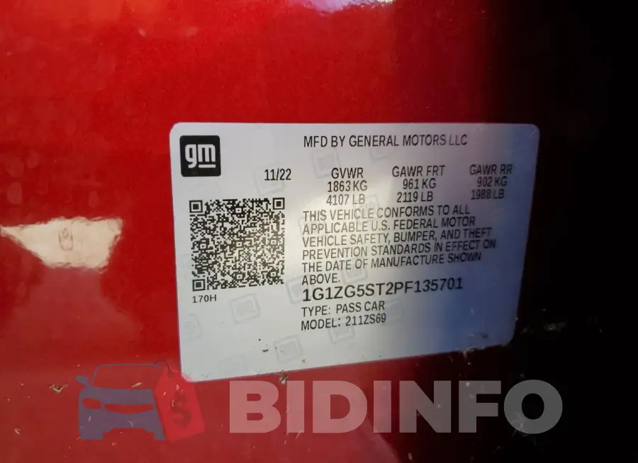 1G1ZG5ST2PF135701 Photo# 13