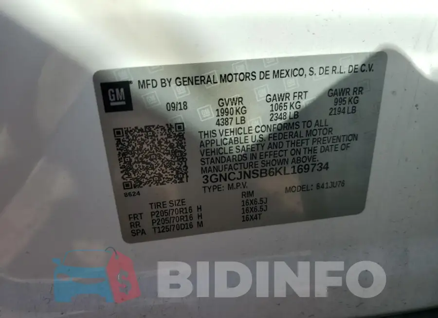 3GNCJNSB6KL169734 Photo# 12