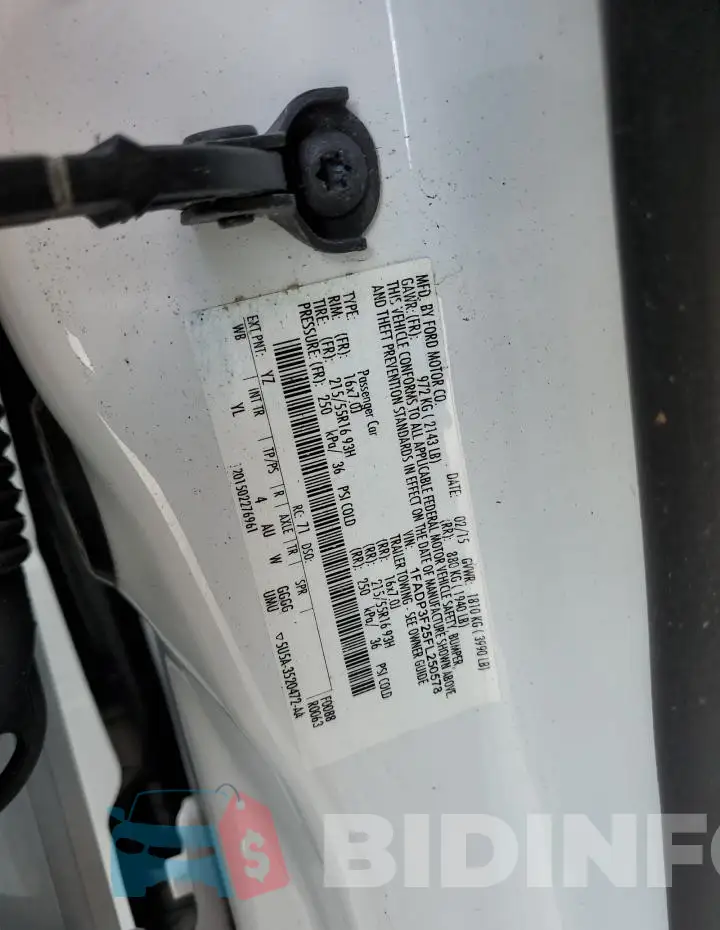 1FADP3F25FL250578 Photo# 12