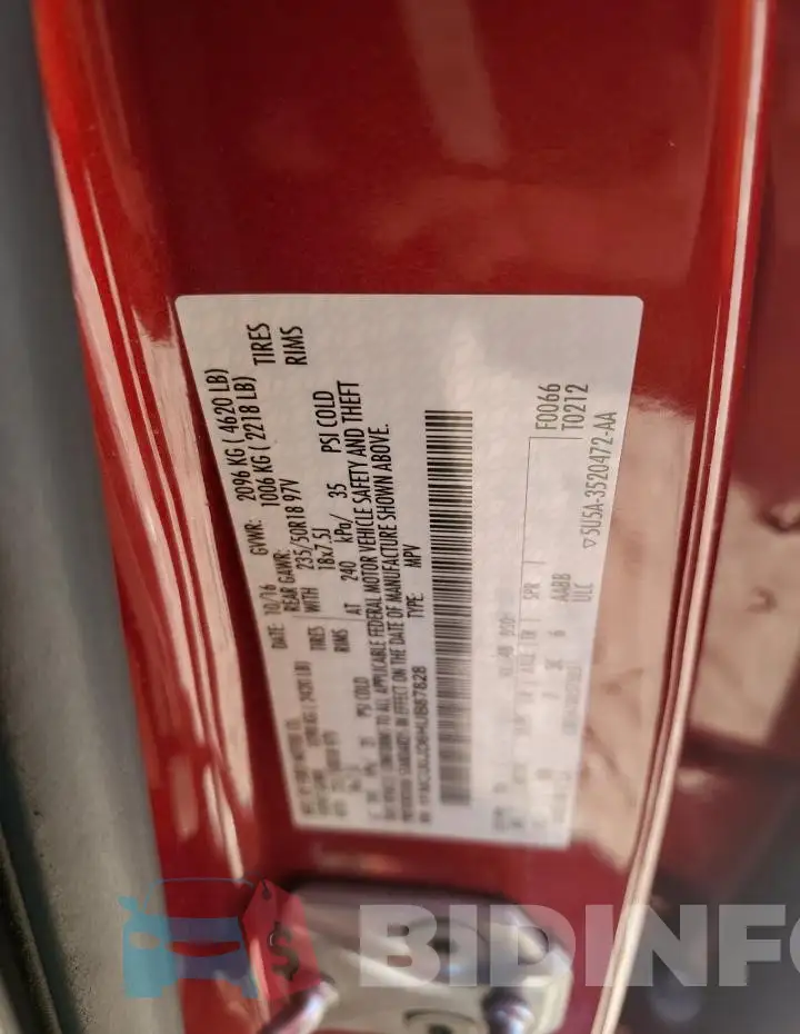 1FMCU0JD6HUB87828 Photo# 13