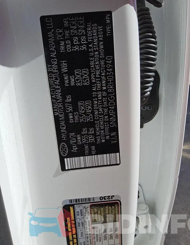 5NMP4DGL8RH034940 Photo# 13