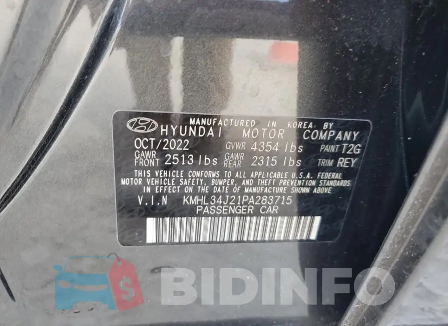 KMHL34J21PA283715 Photo# 12