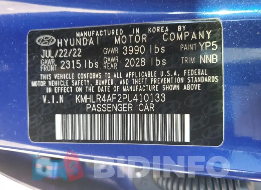 KMHLR4AF2PU410133 Photo# 12