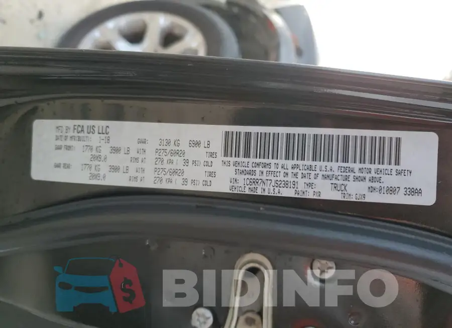 1C6RR7NT7JS238191 Photo# 13