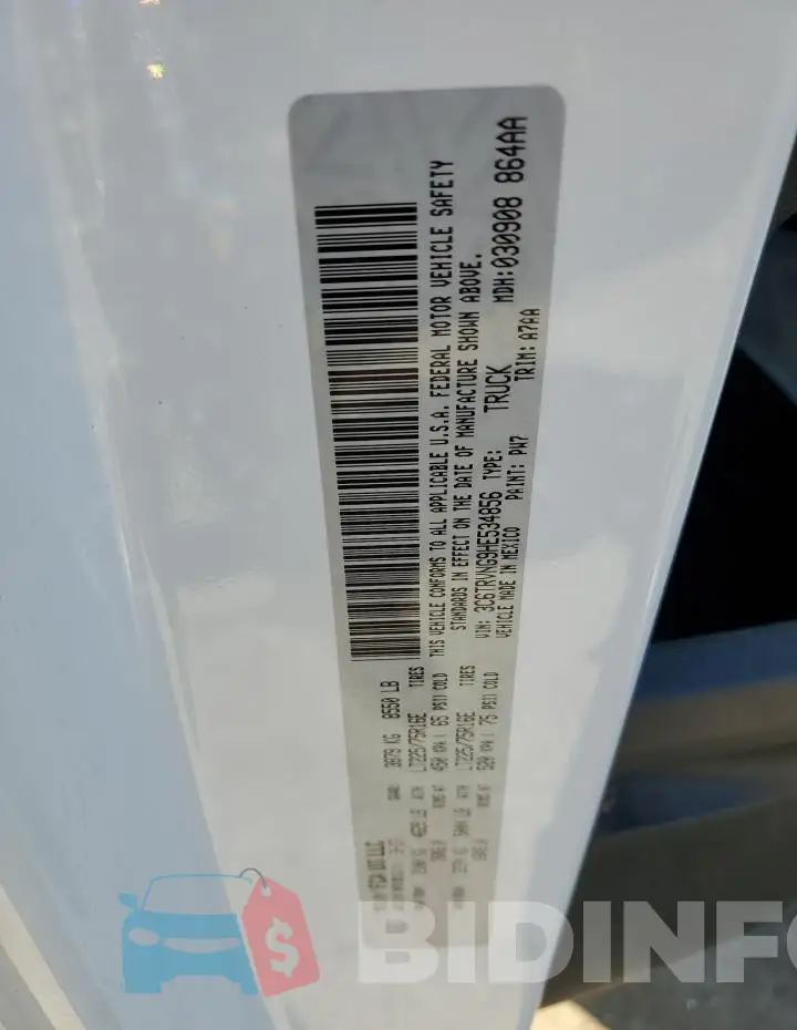 3C6TRVNG9HE534856 Photo# 14