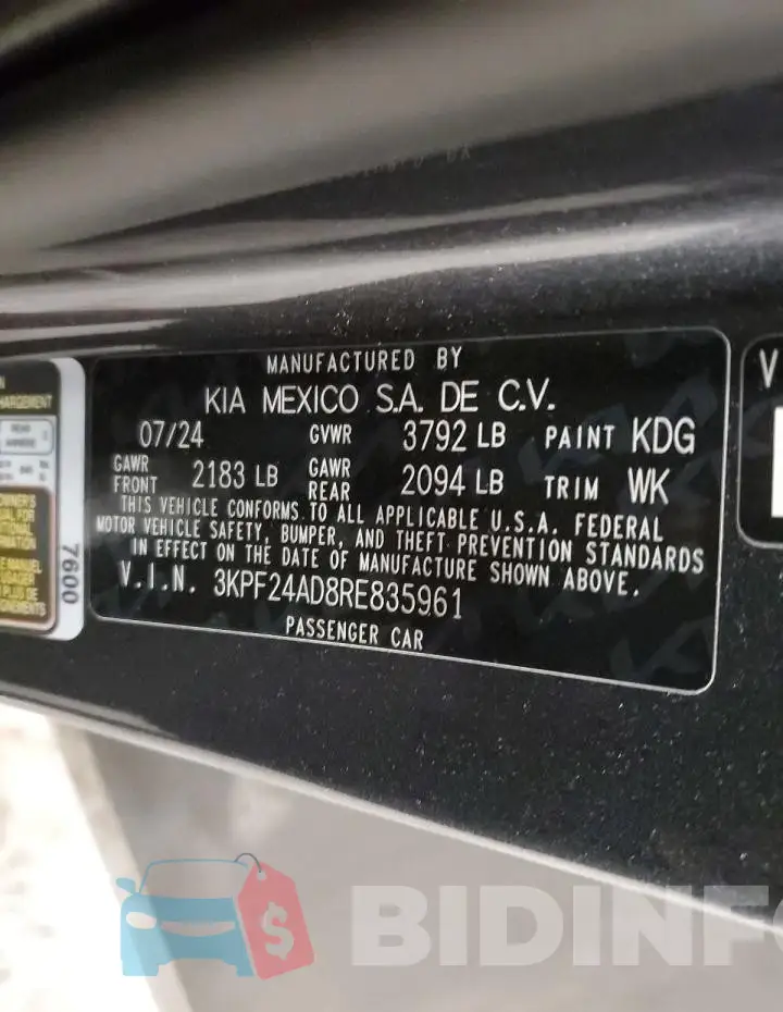 3KPF24AD8RE835961 Photo# 12