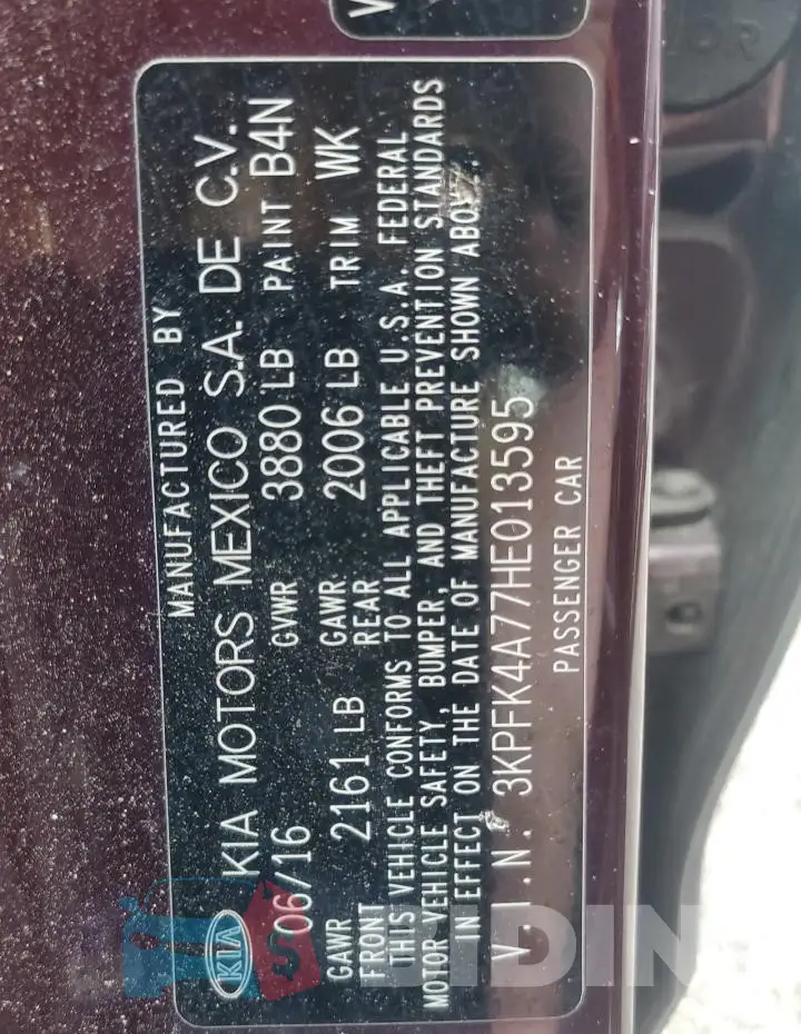 3KPFK4A77HE013595 Photo# 12