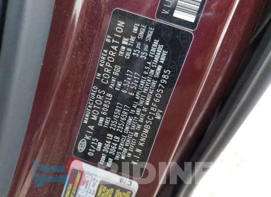 KNDMB5C18F6057985 Photo# 13