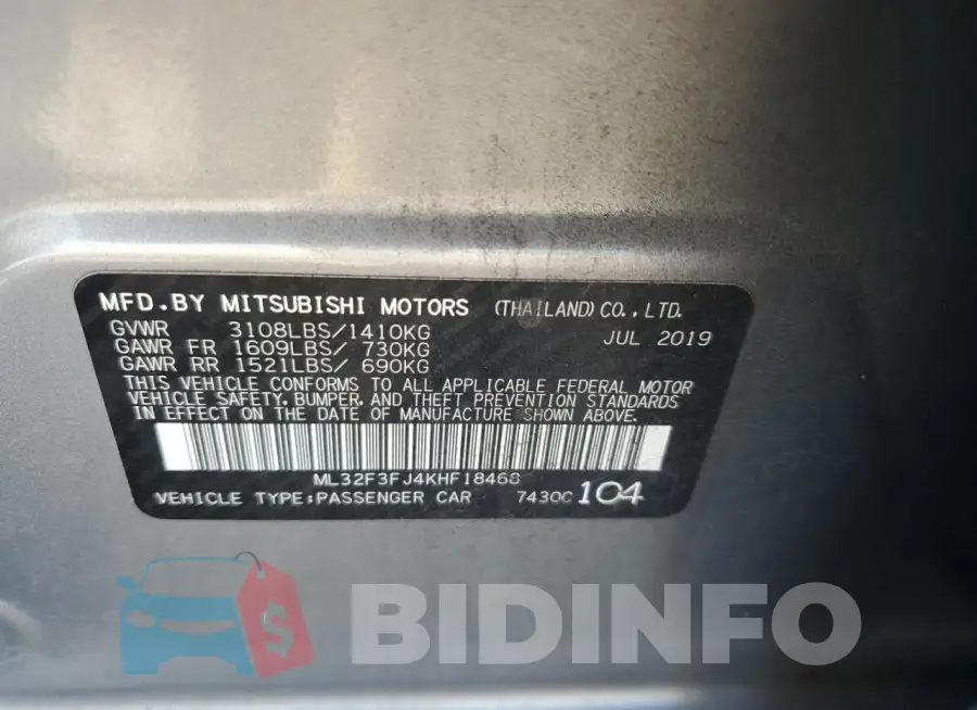ML32F3FJ4KHF18468 Photo# 12