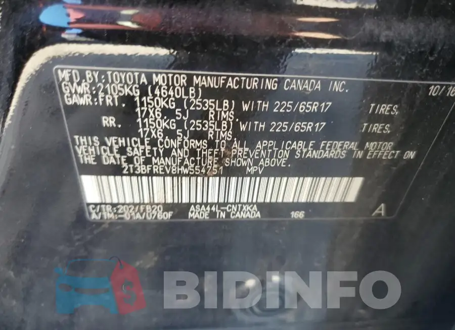 2T3BFREV8HW554751 Photo# 13