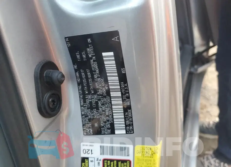 5TDYK3DC7FS570697 Photo# 14
