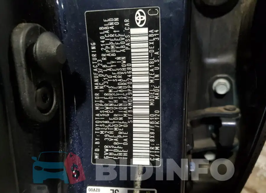 5YFB4MDE9PP024680 Photo# 12