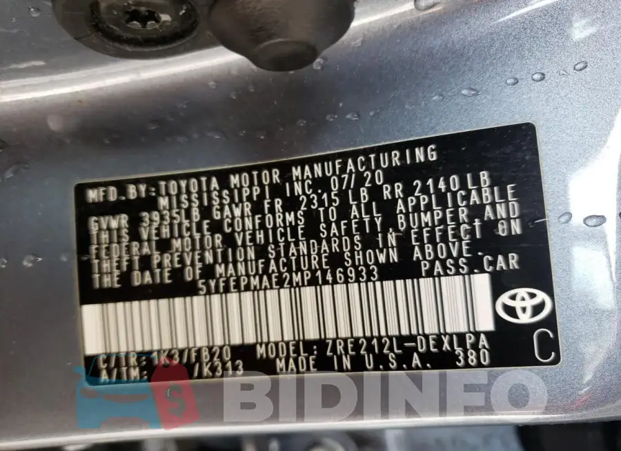 5YFEPMAE2MP146933 Photo# 13