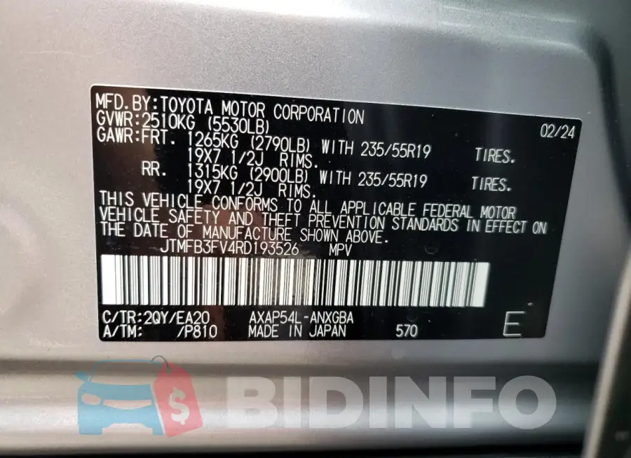 JTMFB3FV4RD193526 Photo# 13