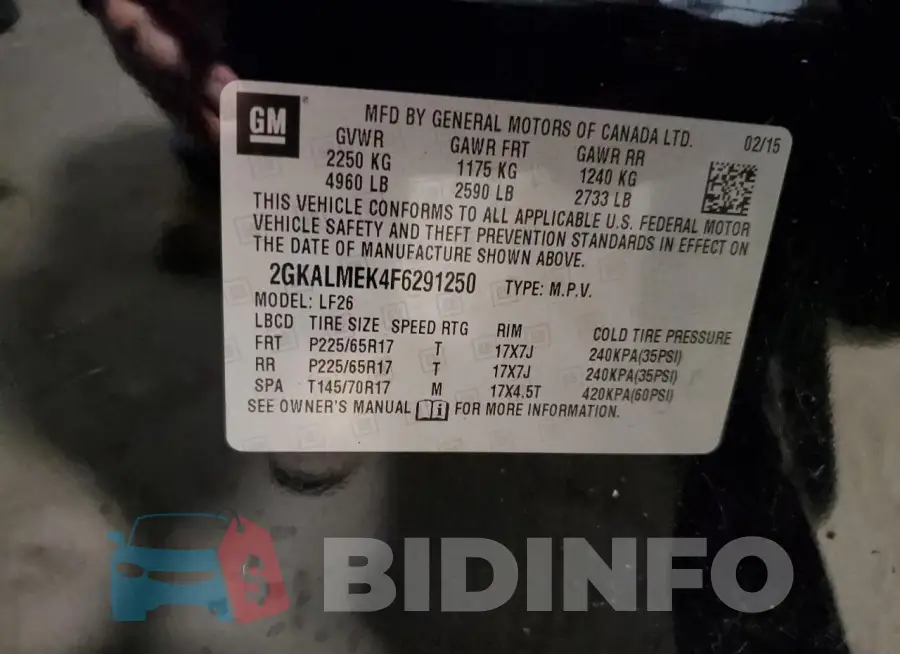 2GKALMEK4F6291250 Photo# 13